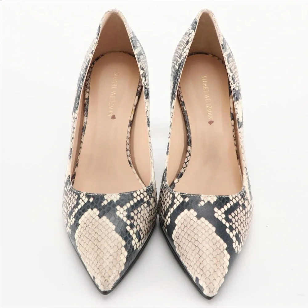 Stuart Weitzman Python Pumps NWT IOB - Size 5 - Picture 6 of 6